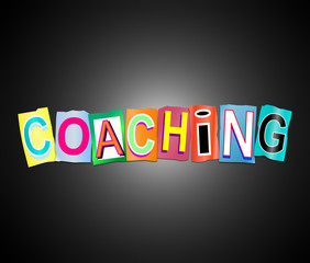 Coaching word concept.