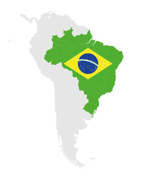 Brasilien Südamerika Karte