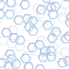 White abstract with blue polygon vector background