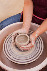 Child's ceramic handicrafts
