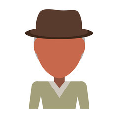 Retro Old man cartoon