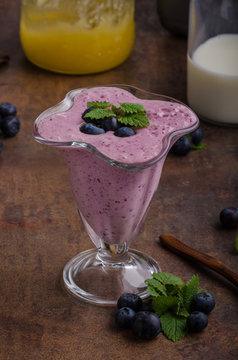 Berries milkshake smoothie