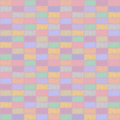 Seamless vector decorative hand drawn pattern. endless background geometric figures. Print for wrapping, background