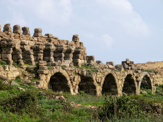 Fototapeta na wymiar Roman archaelogical site in Alanya, Turkey