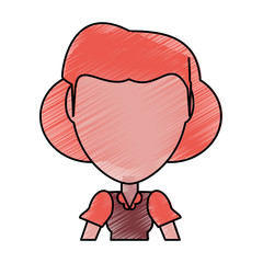 Retro woman cartoon