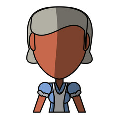 Retro old woman cartoon