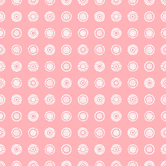 Seamless vector geometrical pattern with circles pastel endless background with hand drawn textured geometric figures. Graphic illustration, print for wrapping, background, cover, surface