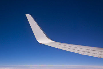 Airplane Wing in Flight