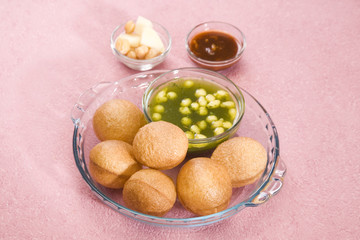 Panipuri or Gol Gappa or Chaat, Indian Street Food