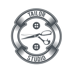 Fototapeta na wymiar vector logo for tailor shop 