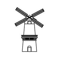 Farm windmill symbol