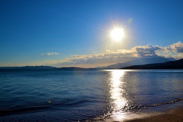 Fototapeta premium Soleil couchant