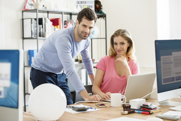 Fototapeta premium Young creatives at work