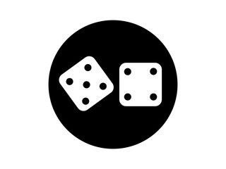 Two black dice 