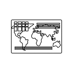 Credit card isolated