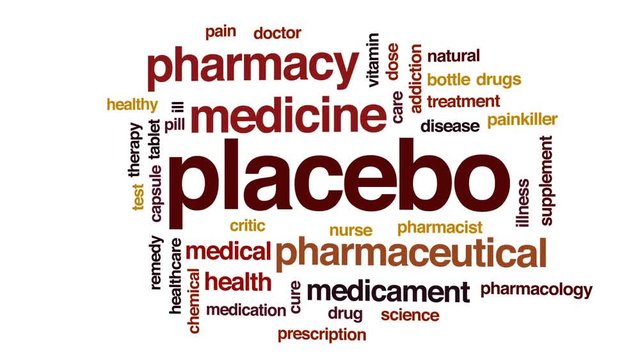 Placebo animated word cloud, text design animation.