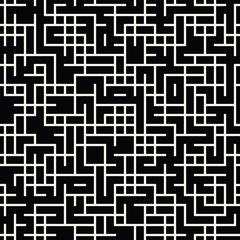 geometric lines maze seamless abstract pattern