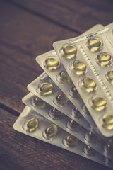 Vitamin A, E, D in blister pack