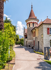 Fototapeta premium Bernese Castle in Orselina, situated in the district of Locarno in the canton of Ticino in Switzerland