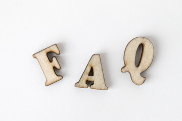 FAQ、よくある質問の文字