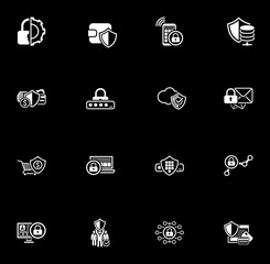 Security and Protection Icons Set.