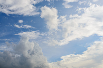 Blue sky and clouds for background