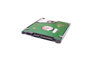 2,5 inch laptop sata hard drive isolated on white background