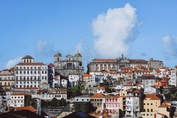Fototapeta na wymiar View of Ribeira the old town of Porto, Portugal