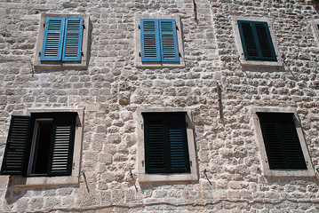 Kotor (Montenegro): typical house front