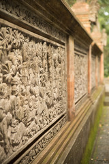 Fototapeta na wymiar Temple in Monkey Forest - Ubud Bali