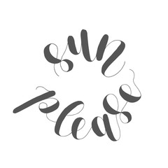 Sun please. Lettering illustration.