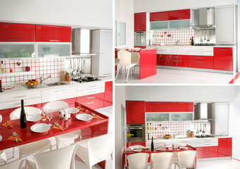 modern and clean domestic kitchen