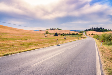 Summer landscape in Tuscany.