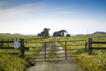 Farm Path With Gate