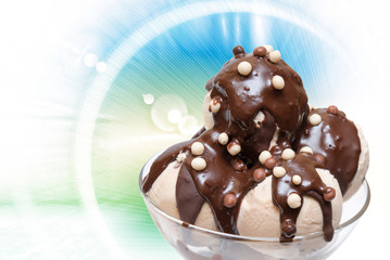 Ice cream close up