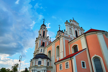 Fototapeta na wymiar Church of Saint Catherine in Vilnius old town