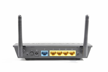 Router On White Background