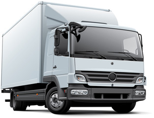 European delivery truck