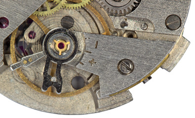 Mechanism of old wrist watches in high resolution
