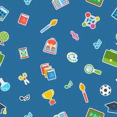 school seamless pattern