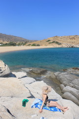 Fototapeta na wymiar Mer Cyclades Grèce