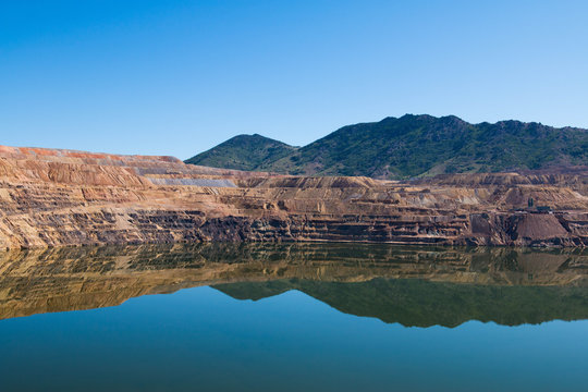 The Berkeley Pit is a former open pit copper mine located in Butte, Montana, United States