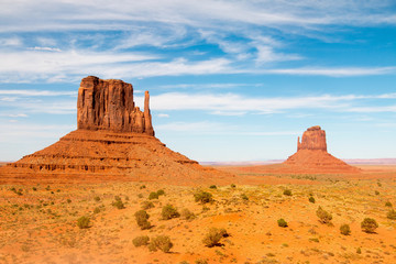 Monument Valley on the border between Arizona and Utah, United States