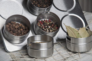 Containers with spices © amadeusz