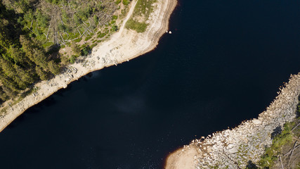 Lake in Harz from the Air