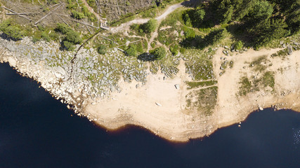 Lake in Harz from the Air