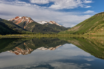 Scenic Colorado Mountain Reflection in Summer