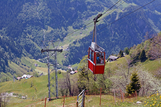 Seilbahn in der Zentralschweiz (Golzeren)