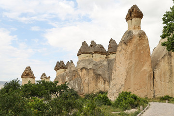 Rock Formations in Pasabag Monks Valley, Cappadocia