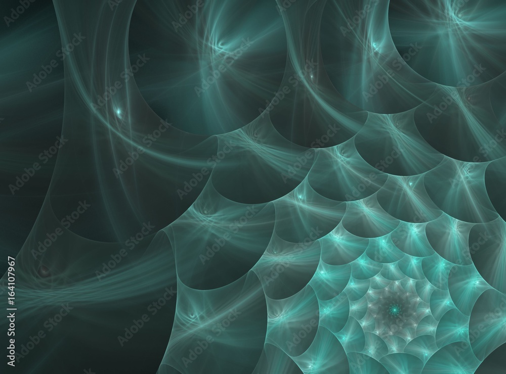 Poster abstract bright multicolored fractal computer generated image, background for text labels